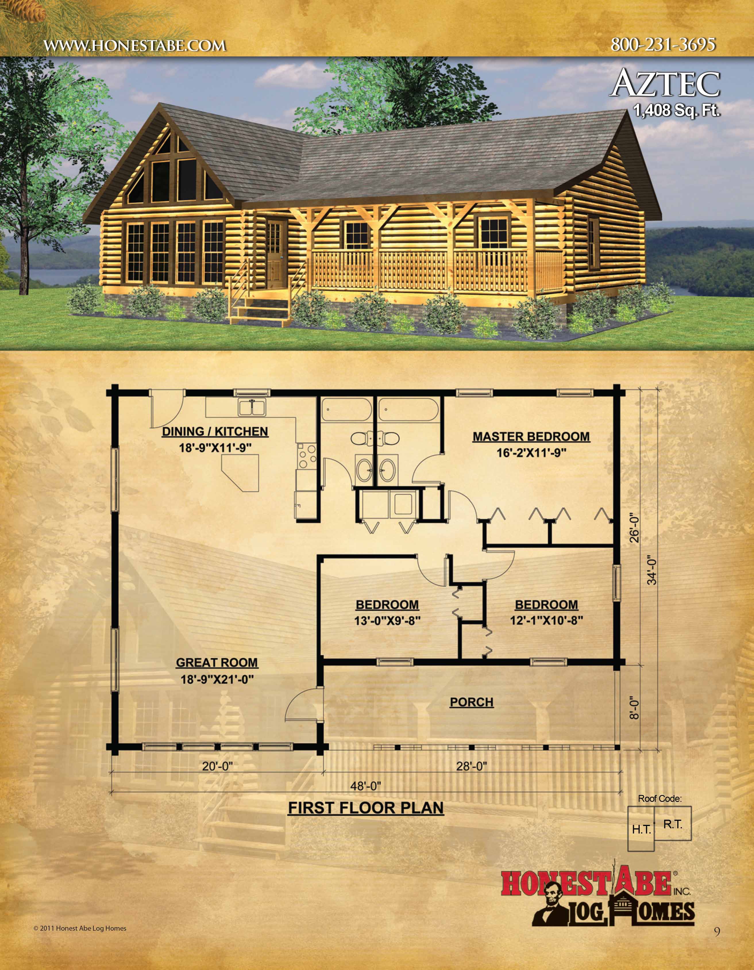 Browse Floor Plans for Our Custom Log Cabin Homes