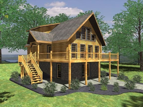 Browse Floor Plans For Our Custom Log Cabin Homes Highlander