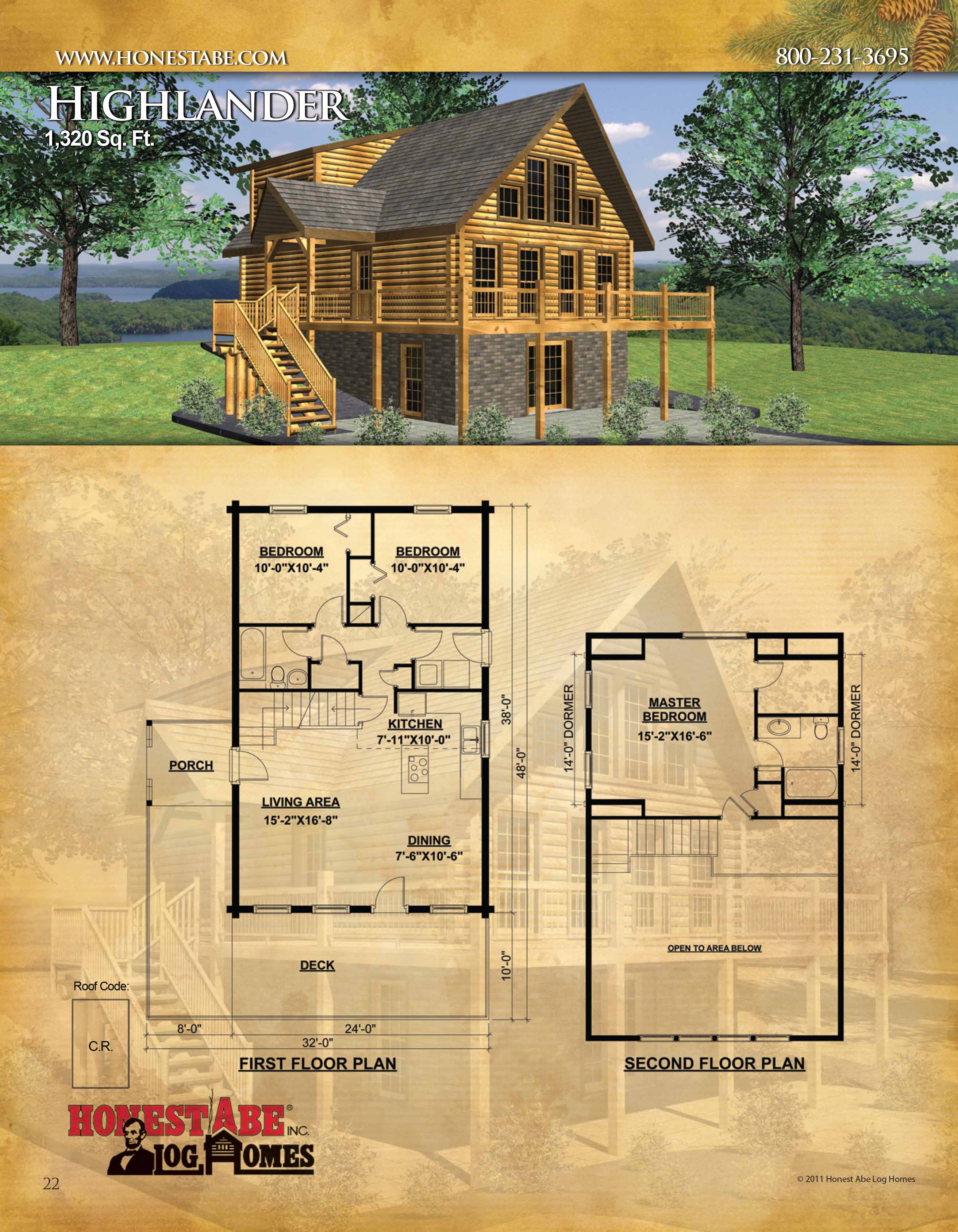 Floor Plans For Our Custom Log Cabin Homes