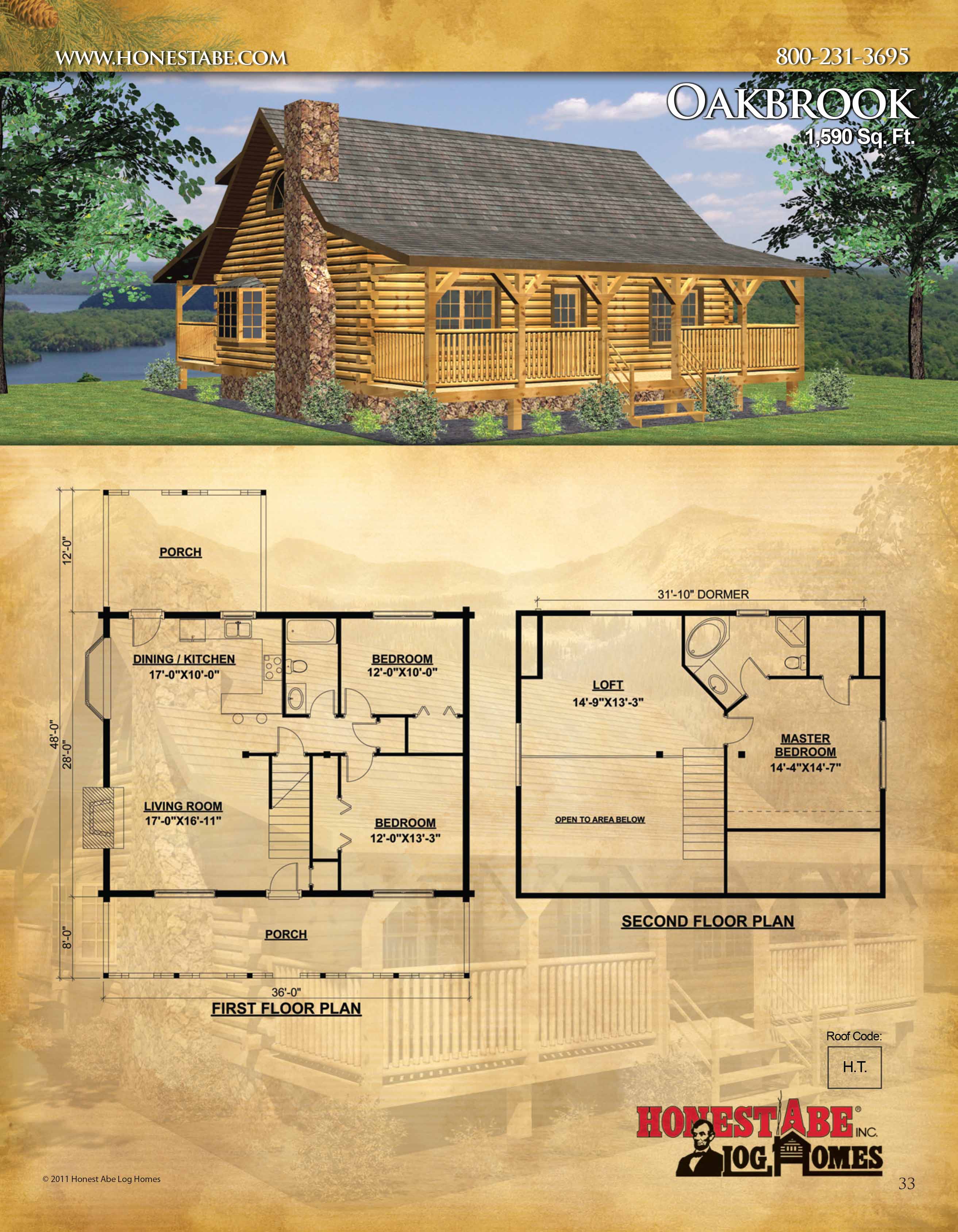 Floor Plans For Our Custom Log Cabin Homes